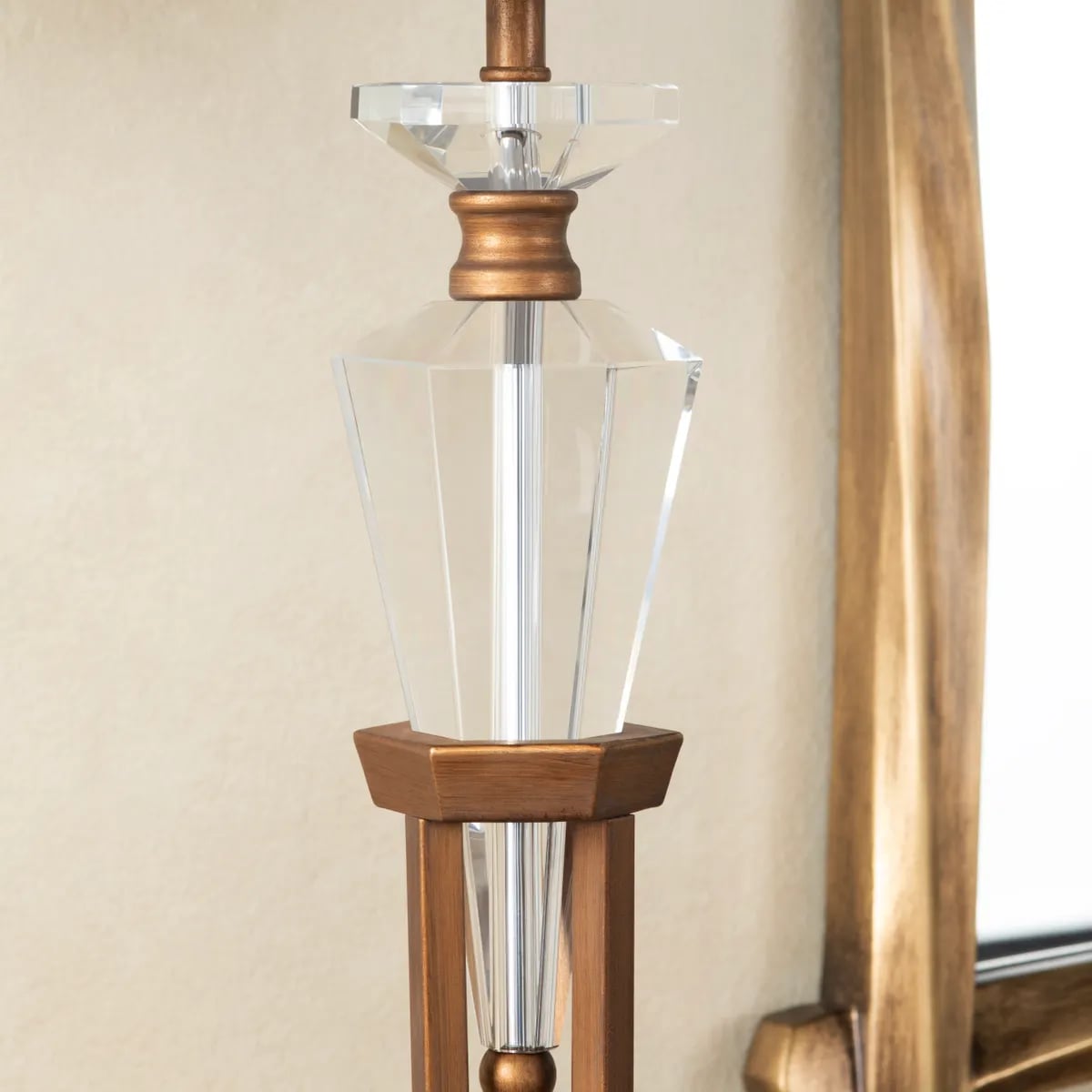 Crestview Collection 36"H CRYSTAL + METAL TABLE LAMP 36"H Crystal + Metal Table Lamp