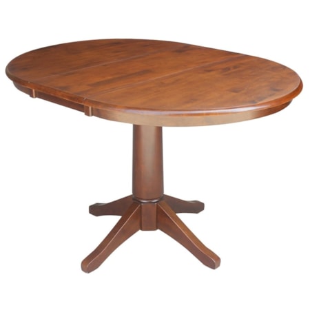 Oval Dining Table with 12" Leaf