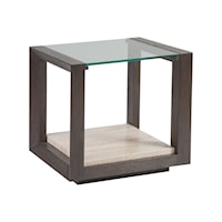 Transitional Rectangular End Table