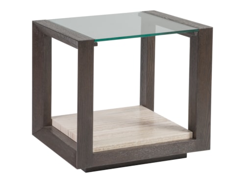 Transitional Rectangular End Table