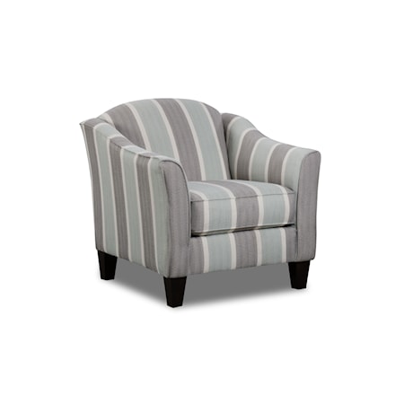 Accent Chair with Flared Arms 