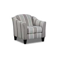 Contemporary Accent Chair with Flared Arms 