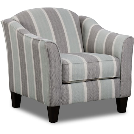 Accent Chair with Flared Arms 