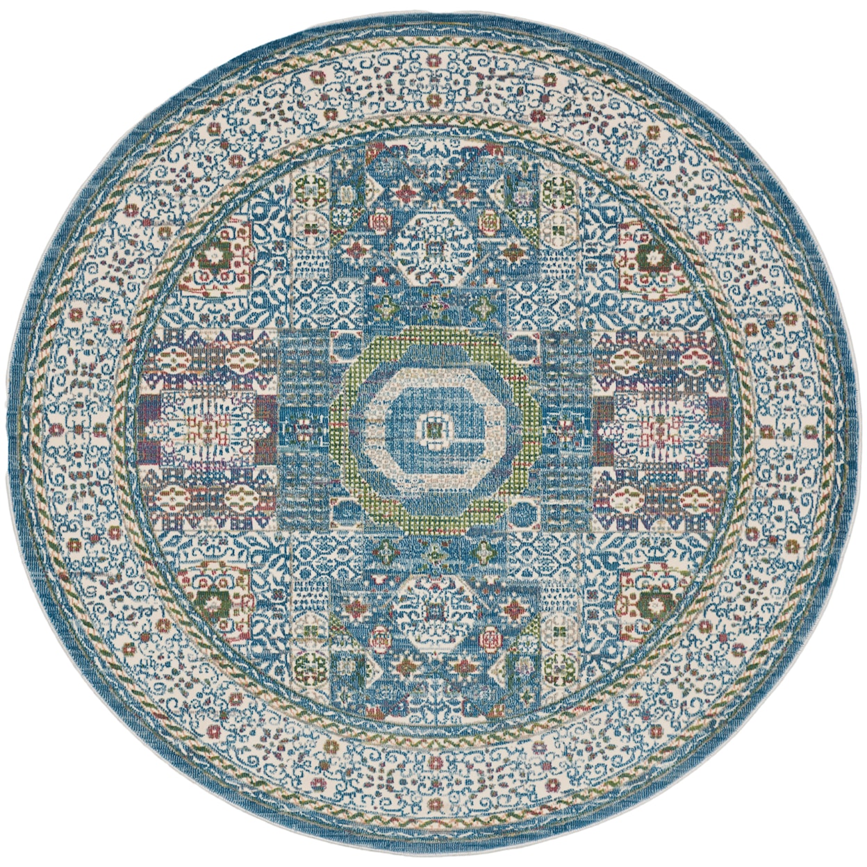 Nourison Ankara Global 6' Round  Rug