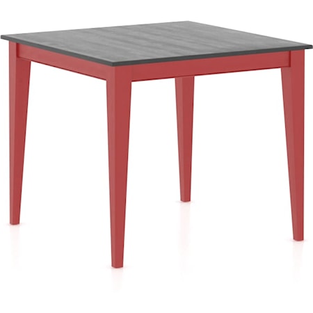 Transitional Customizable Square Counter Height Table