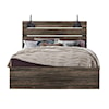 Global Furniture LINWOOD Dark Oak Queen Bed