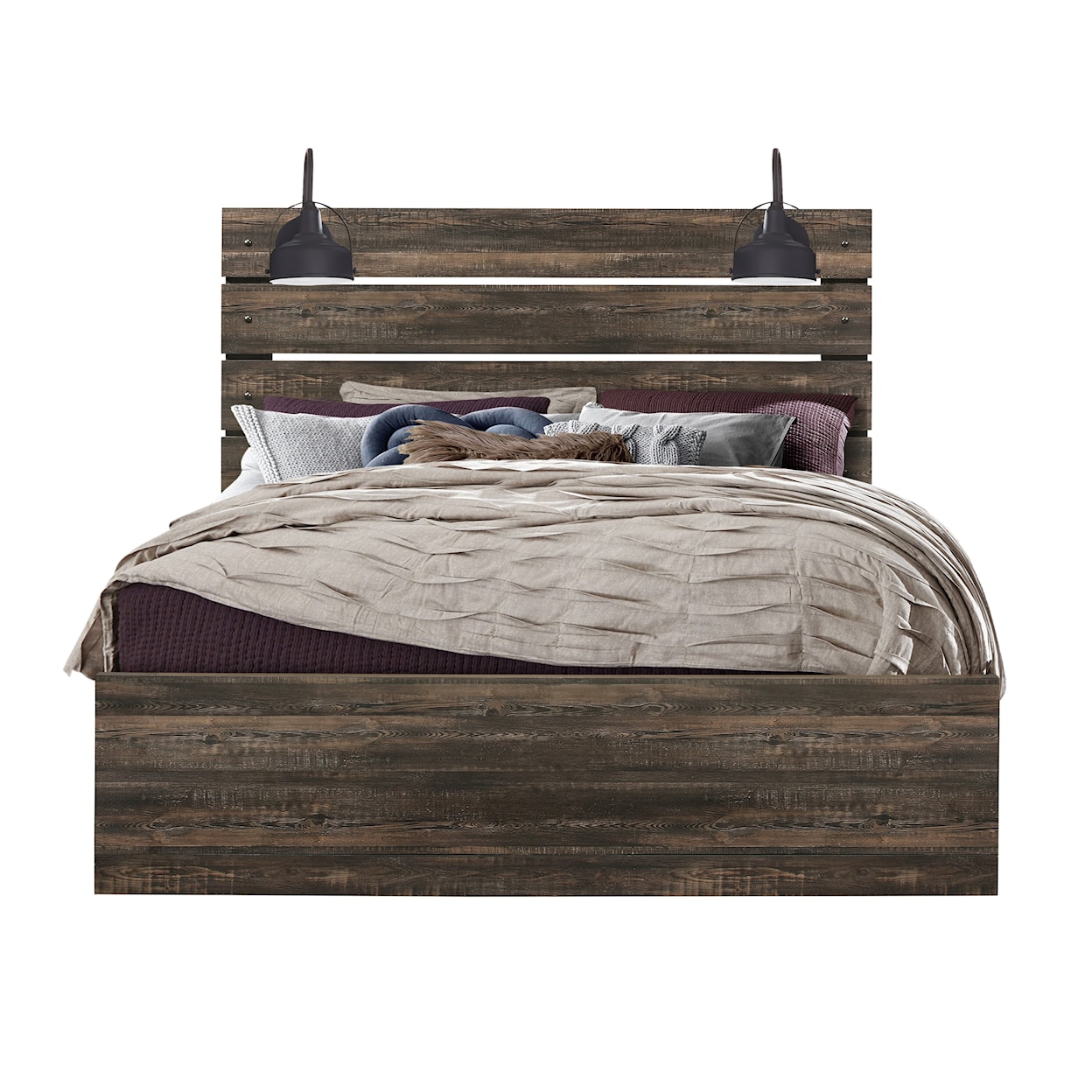 Global Furniture LINWOOD Dark Oak Full Bed