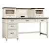 Aspenhome Eileen Single Pedestal Desk+Hutch+Return