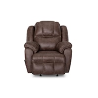 Casual Power Rocker Recliner with Integrated USB Port