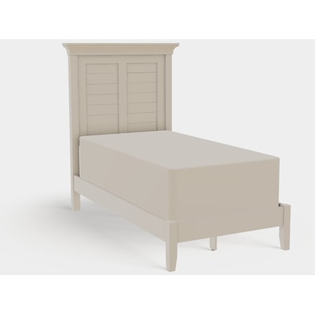 Twin XL Panel Bed with Low Rails