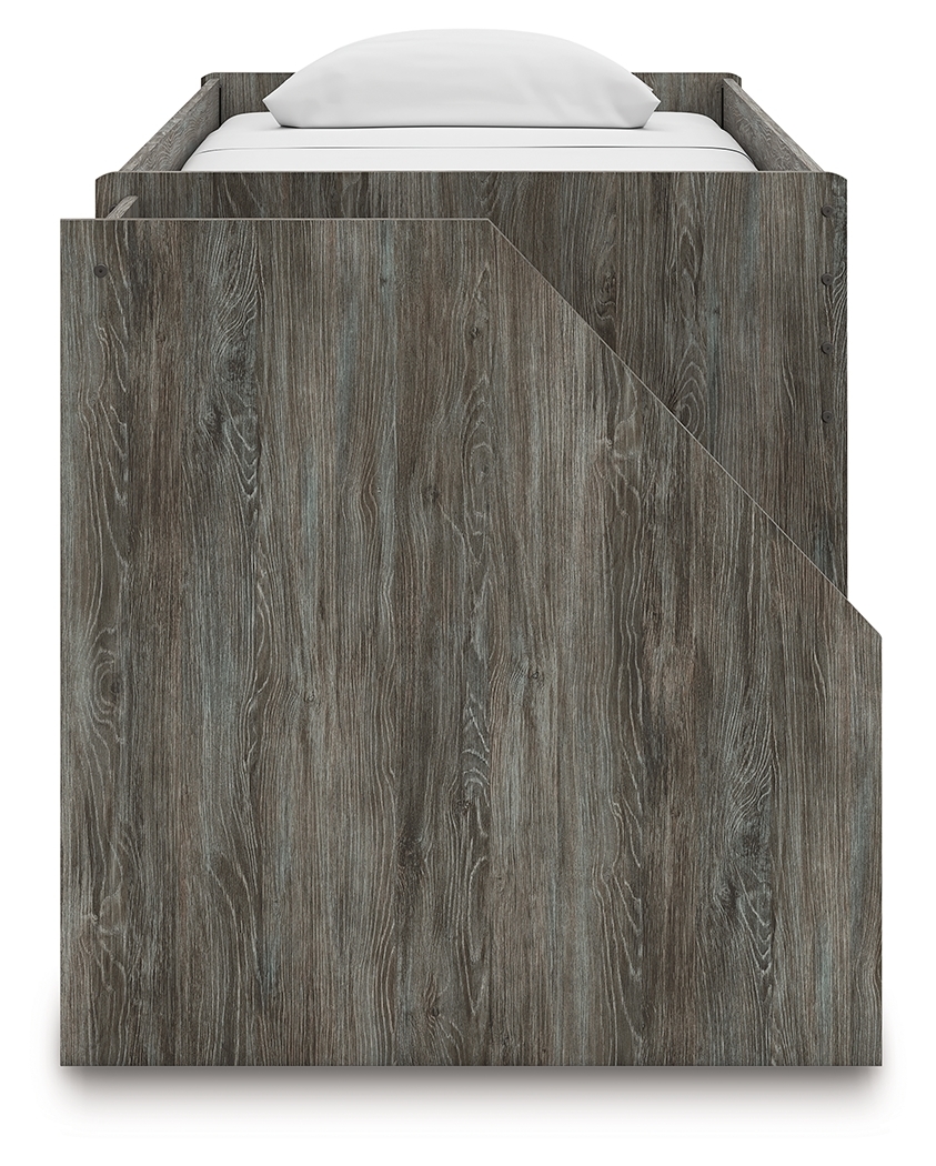 Signature Design by Ashley Frandern Twin Loft  Bed With Bookcase Storage