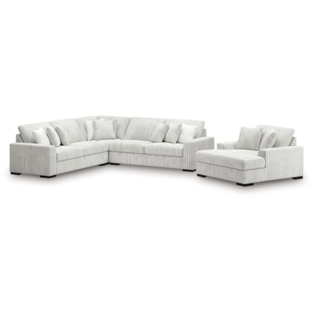 Sectional And Oversized Chaise