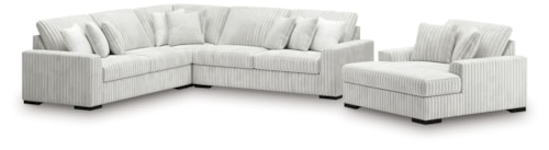 3-Piece Sectional And Oversized Chaise