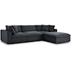 Modway Commix 4 Piece Sectional Sofa Set