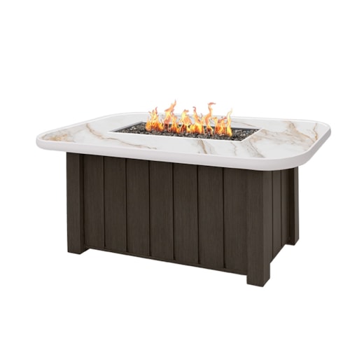 Trevi + Apsen Rectangular Fire Pit