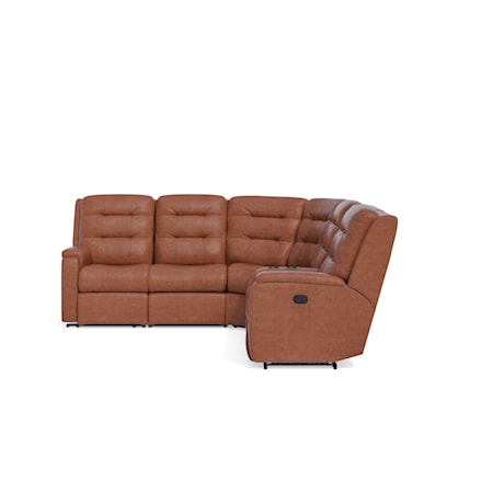 6-Pc Pwr Headrest &amp; Lumbar Rec Sectional