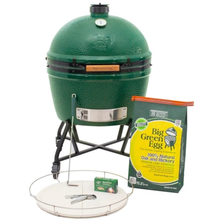 2XL Big Green Egg in an intEGGrated Nest