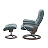 Stressless by Ekornes Opal Large Opal Signature Recliner & Ottoman