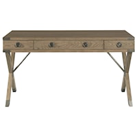 Rustic Writing Desk with Rollout Keyboard Drawer