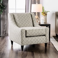 Contemporary Square Chair with Diamond Pattern