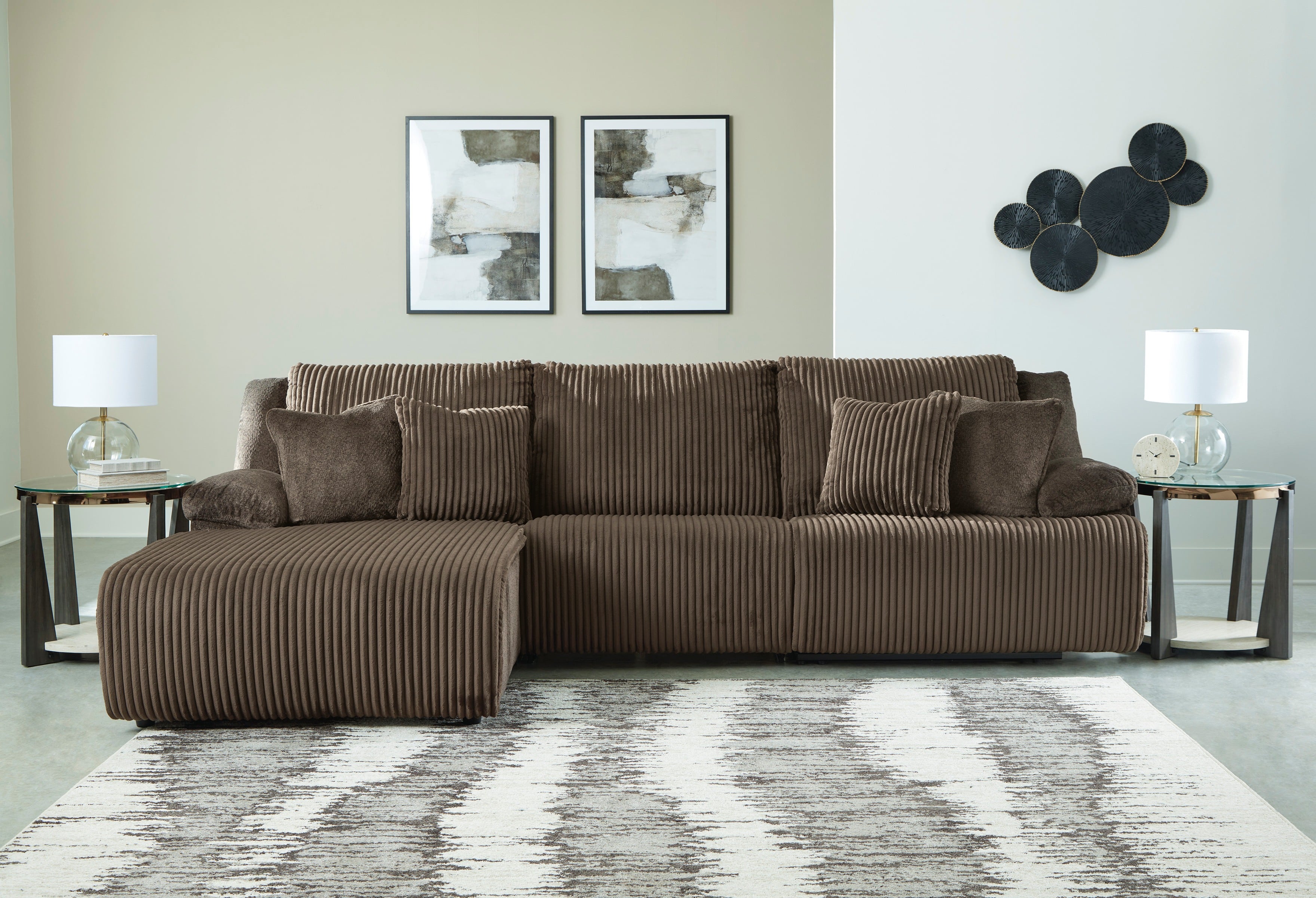 Signature Design by Ashley Top Tier 3-Piece Reclining Sectional with Chaise