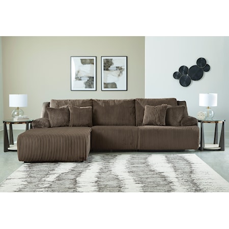 3-Piece Reclining Sectional with Chaise