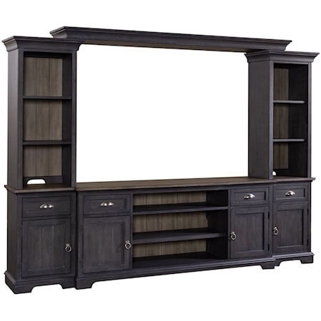 Farmhouse Entertainment Center with Piers