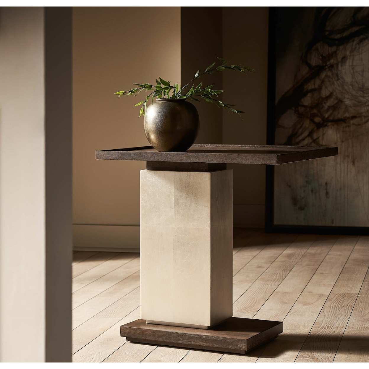 Universal ErinnV x Universal Single Pedestal End Table