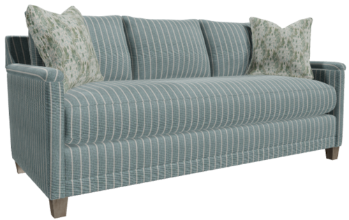 Contemporary 3-Cushion Bench Sofa