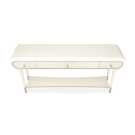 Rectangular 3-Drawer Console Table