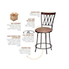 Steve Silver Settle SETTLE BROWN SWIVEL PUB STOOL |