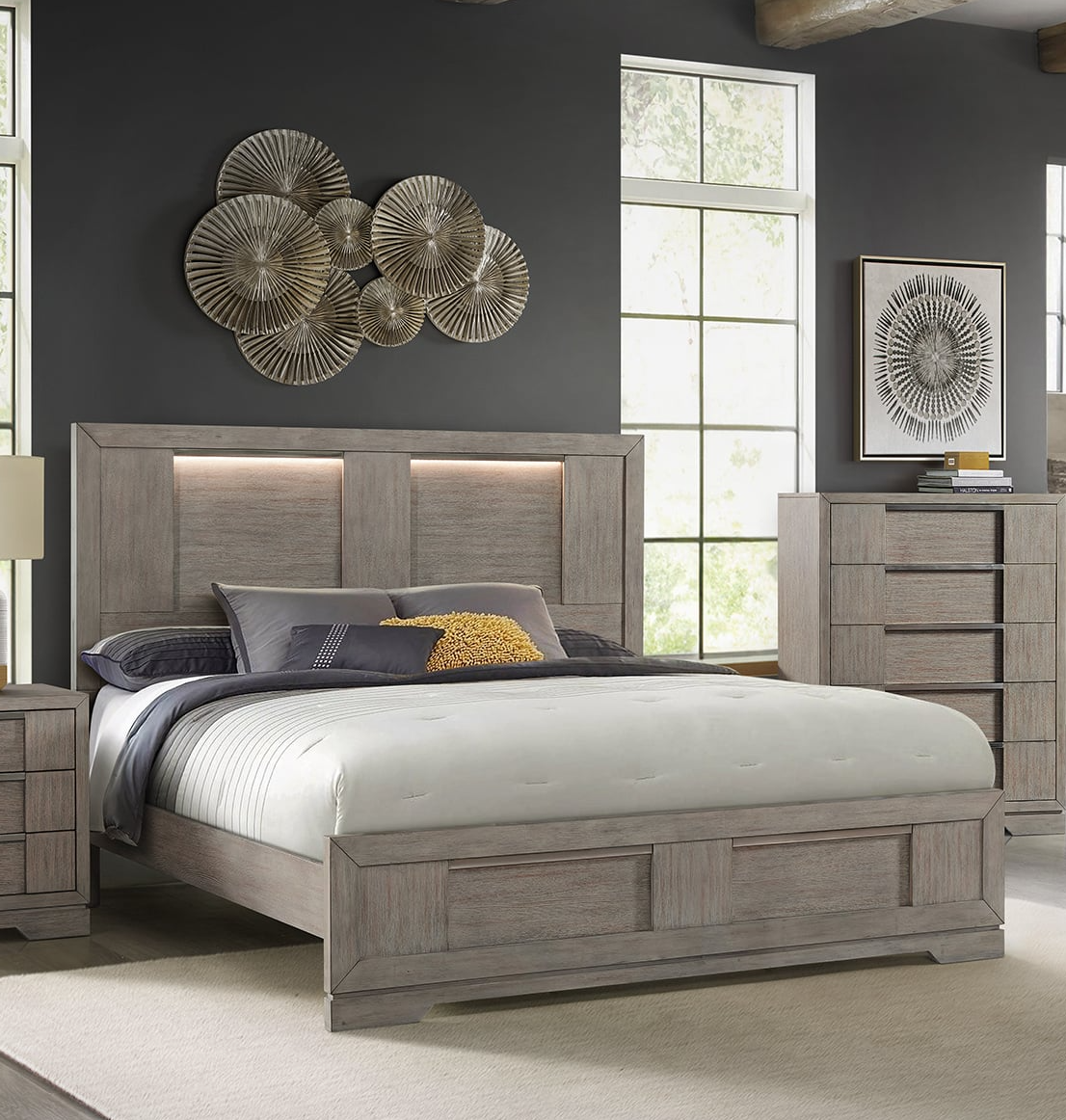 King Panel Bed