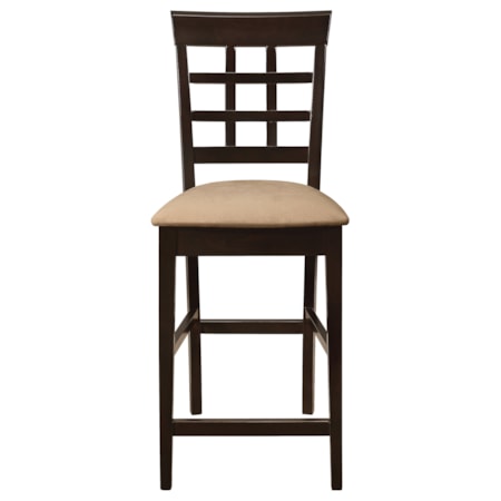 Lattice Back Counter Chair