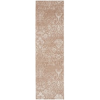 2'3" x 7'6" Beige Ivory Runner Rug