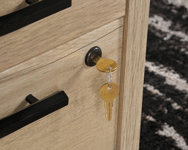 Sauder Aspen Post Aspen Post Double Pedestal Executive Desk