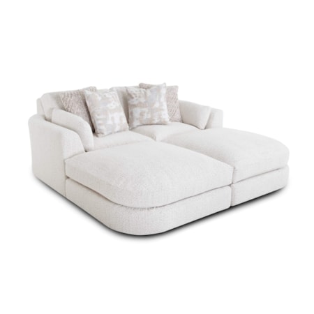 4-Piece Sectional Chaise Sofa