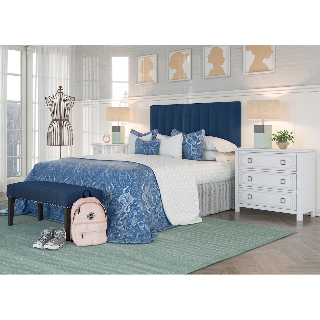 Accentrics Home Fashion Beds Full, Queen Upholstered Bed