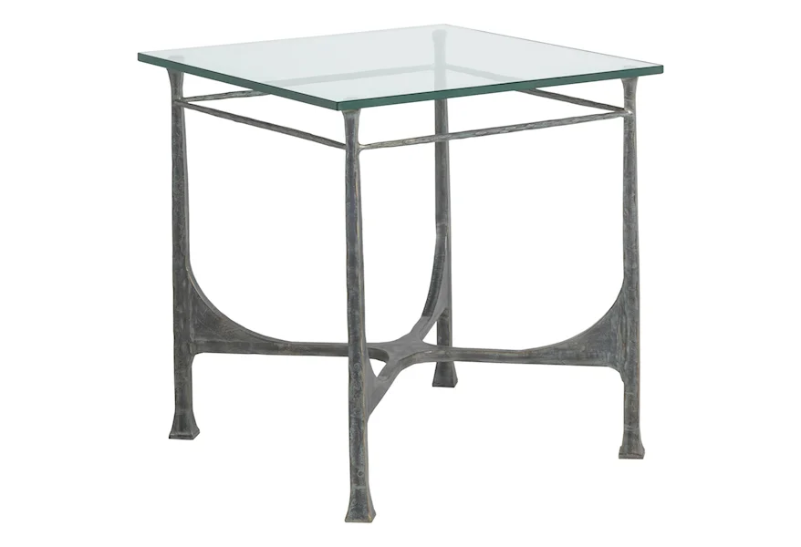 Artistica Metal Bruno Square End Table by Artistica at Alison Craig Home Furnishings