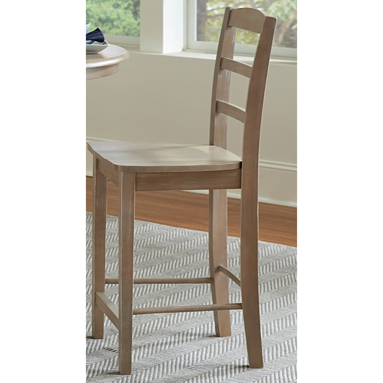 John Thomas Dining Essentials Madrid Chair in Taupe Gray