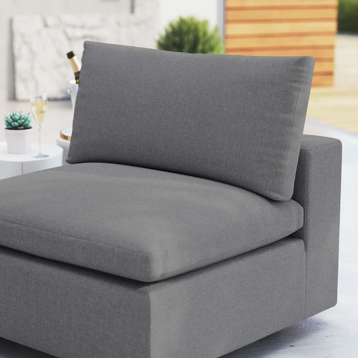 Modway Commix Outdoor Armless Chair