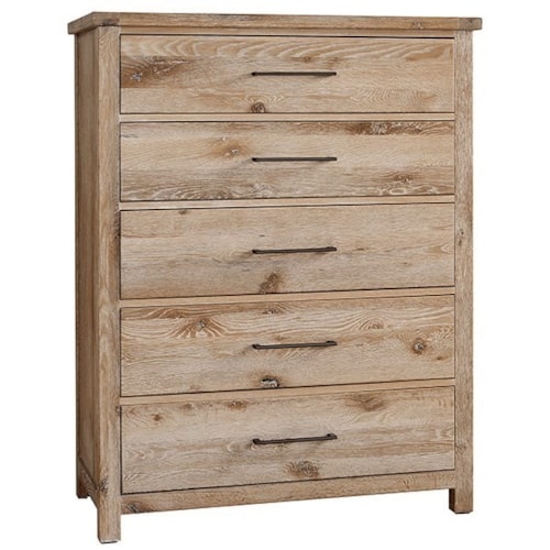 Rustic 5-Drawer Chest