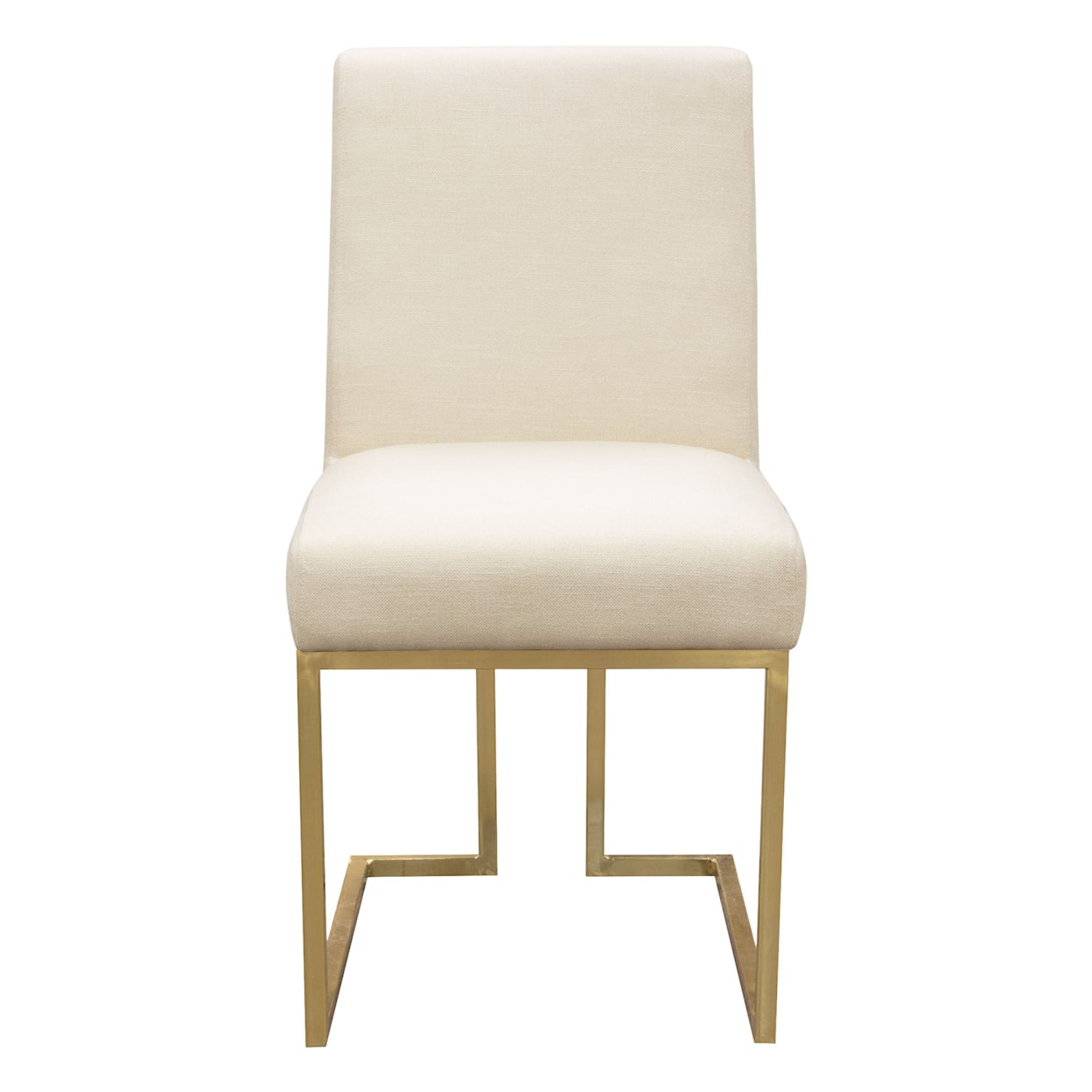 Diamond Sofa Furniture Skyline Set of 2 Dining Chairs in Cream Fabric