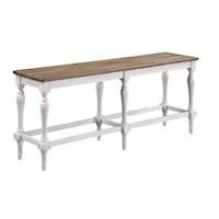 Rustic Counter-Height Dining Bench
