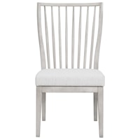 Farmhouse Side Chair with Upholstered Seat