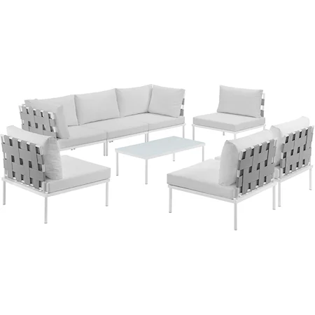 Outdoor 8 Piece Sectional Sofa Set