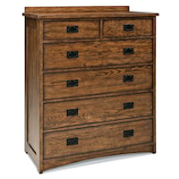 Mission 6-Drawer Chest with Cedar Lined Bottom Panels