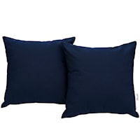 2 Piece Outdoor Patio Sunbrella® Pillow Set - Navy