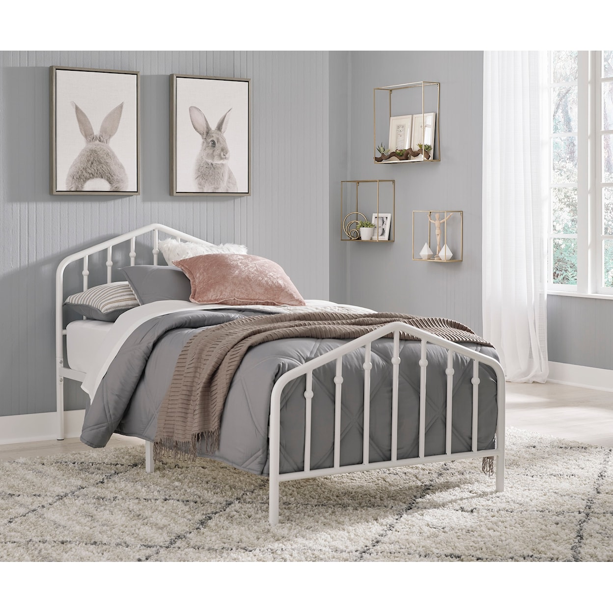 Signature Design by Ashley Trentlore Twin Metal Bed