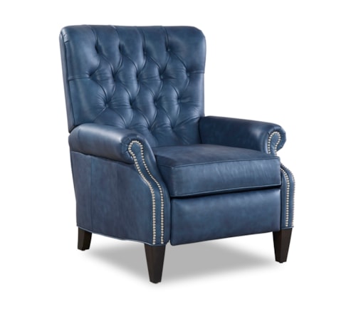 Traditional Push-Back Recliner with Button Tufting