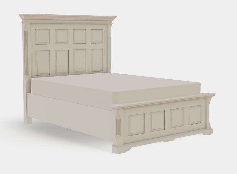 Queen Panel Bed Right Drawerside